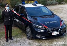 Carabinieri con auto elettriche e ibride a Roma