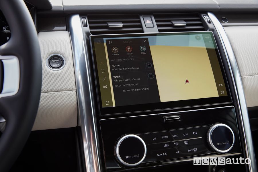 Navigatore touchscreen 11,4 pollici abitacolo nuovo Land Rover Discovery