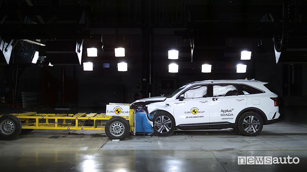 5 stelle per il SUV Kia Sorento nei crash test Euro NCAP