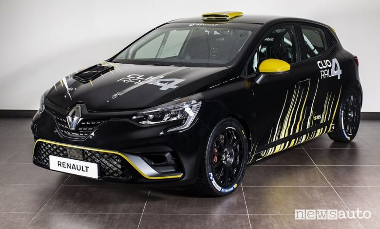 Vista di profilo Renault Clio Cup Rally4