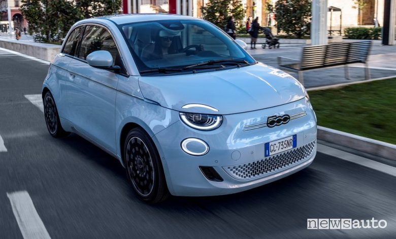 Fiat 500 auto elettrica più venduta in Italia