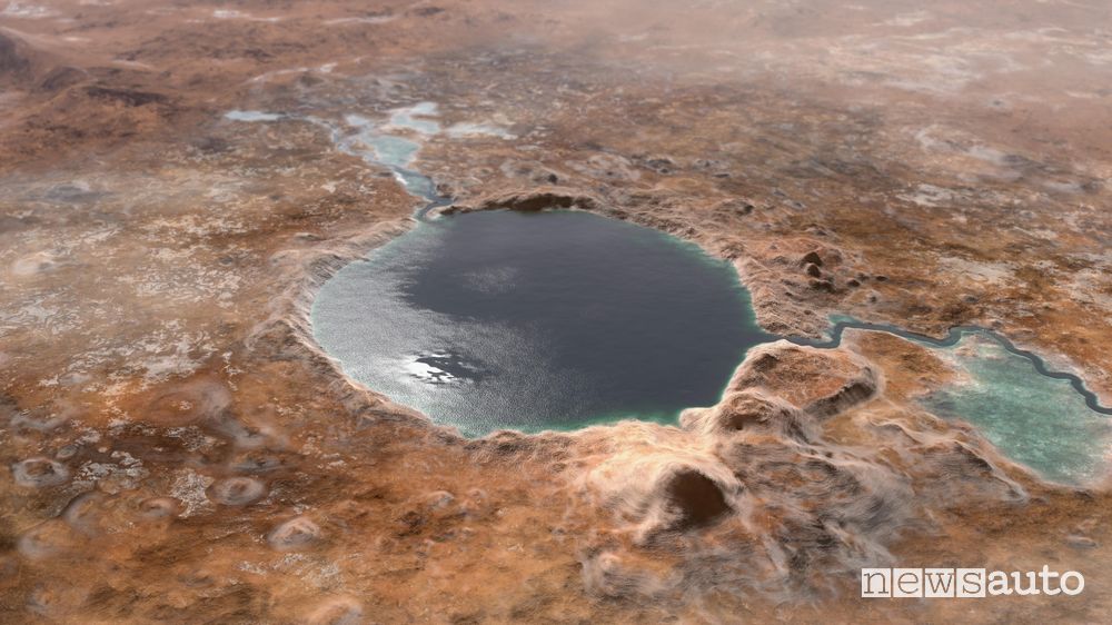 Il cratere Jezero era un lago antico su Marte