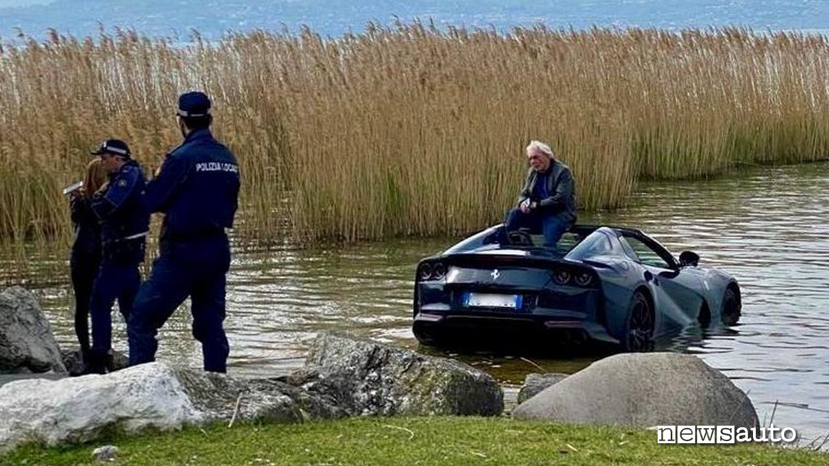 incidente ferrari 812 gts sirmione