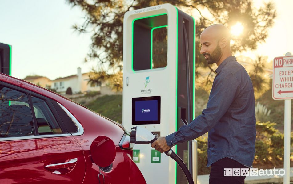 colonnine Electrify America sono dotate dei standard CCS, CHAdeMO e J1772