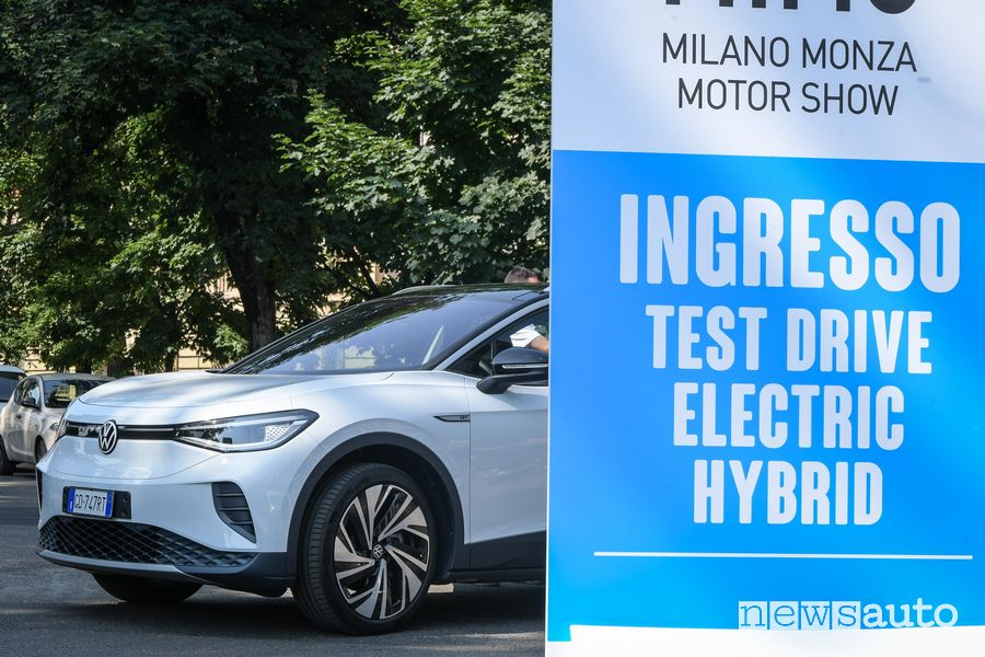 Test drive auto elettriche e ibride al MIMO Milano Monza Motor Show 2021