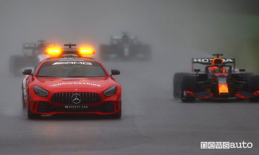 F1 Gp Belgio 2021 pioggia safety car