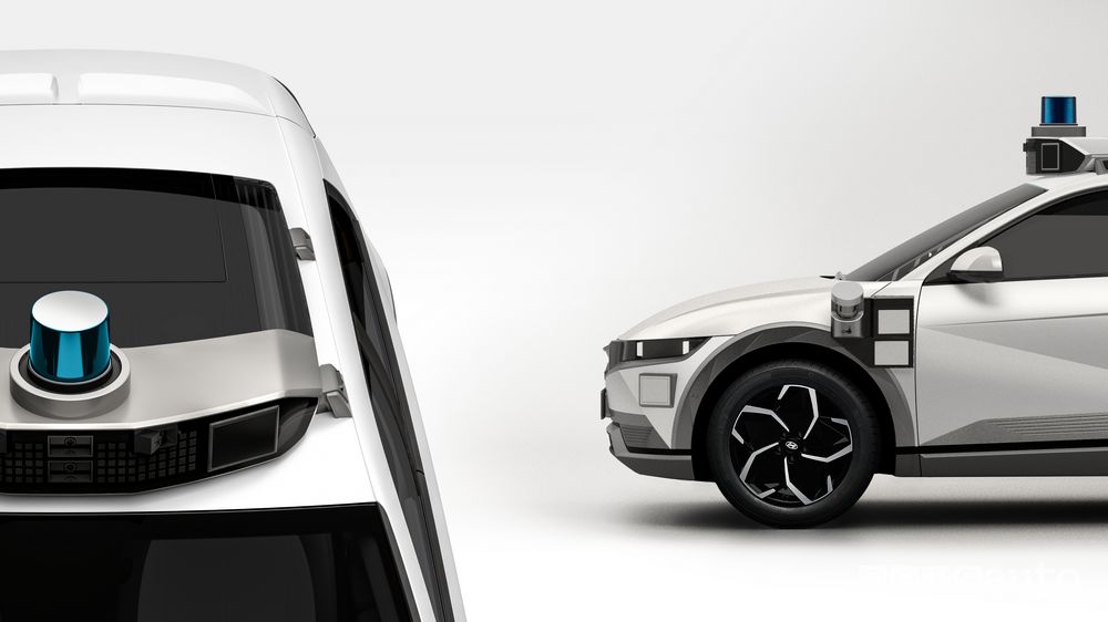 Sensori guida autonoma Hyundai Ioniq 5 robotaxi