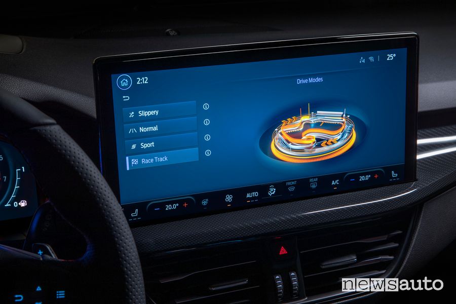 Driving mode touchscreen 13.2" new Ford Focus ST