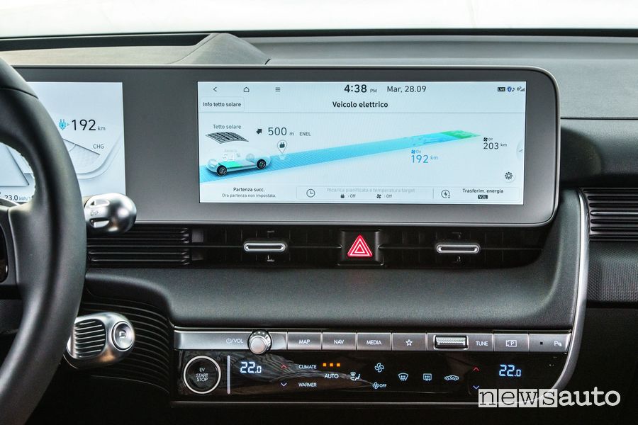 Flusso energia touchscreen Hyundai Ioniq 5