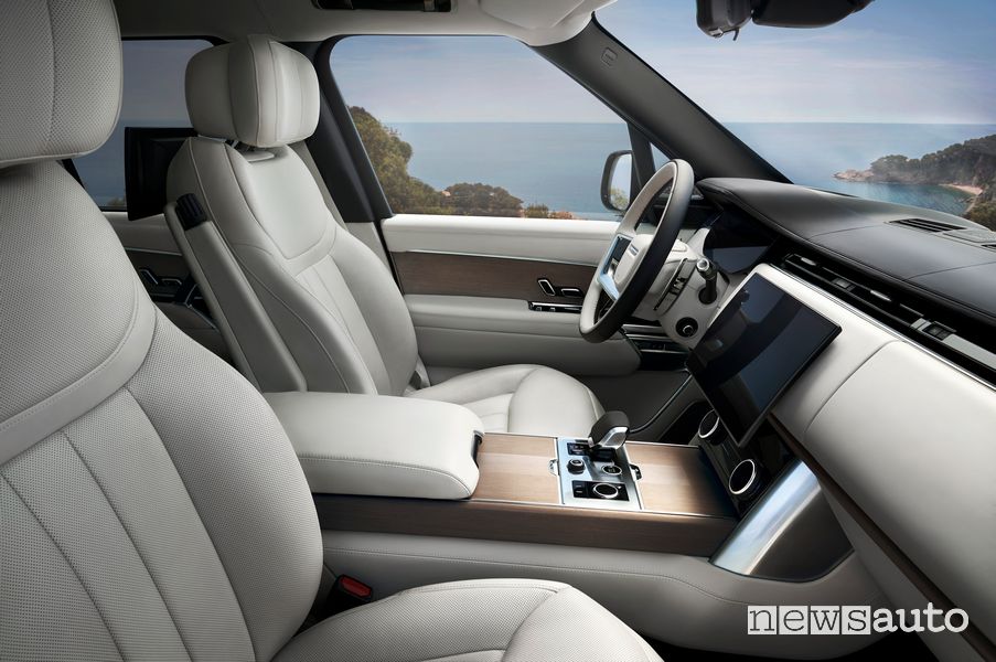 New Range Rover cabin front seats