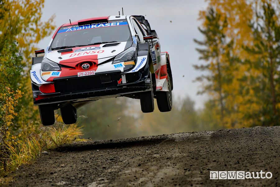 Elfyn Evans won the Rally of Finland behind the wheel of the Toyota Yaris WRC