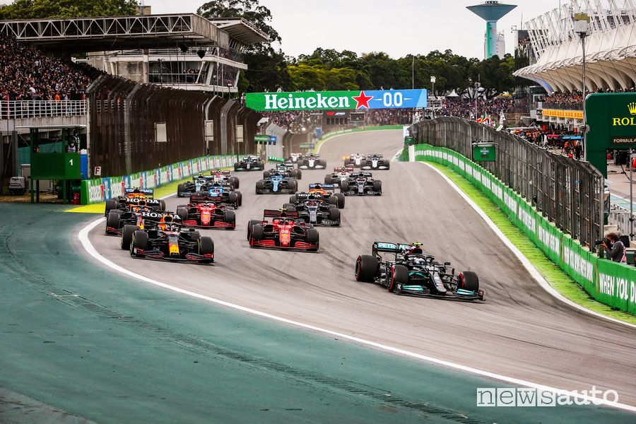 Partenza Qualifica Sprint GP Brasile 2021