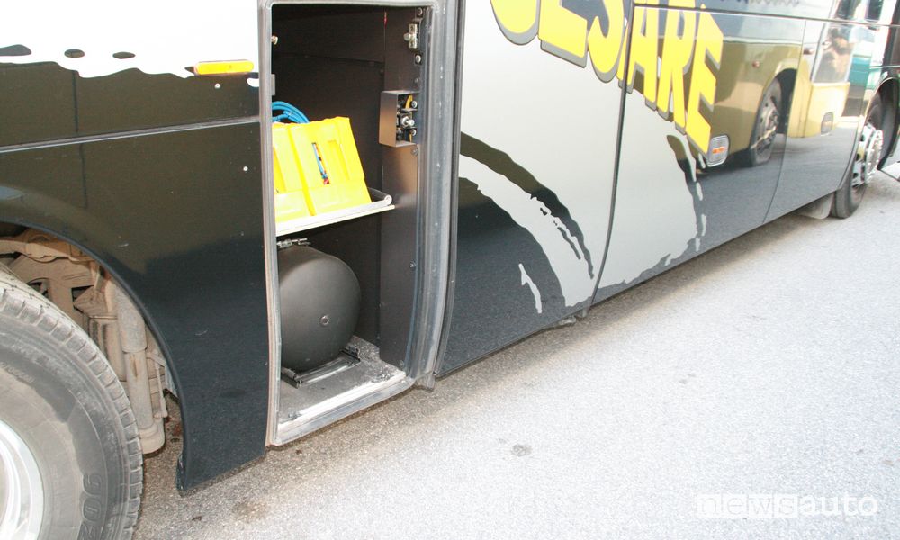 impianto GPL Dual Fuel su un'autobus diesel