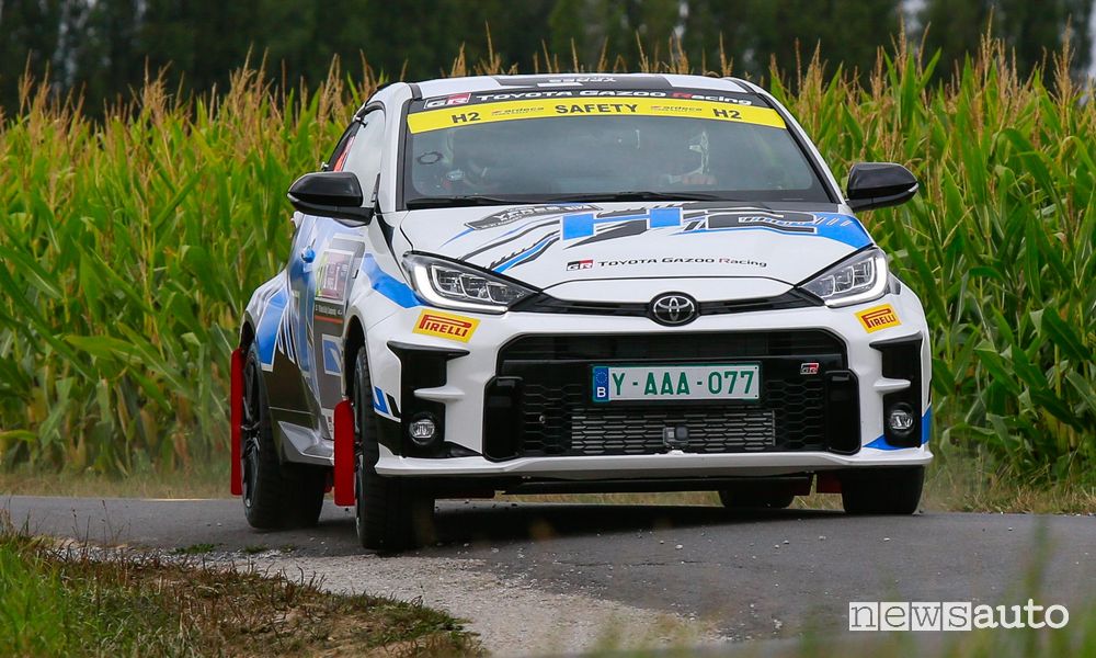 Toyota GR Yaris ad idrogeno al Rally del Belgio WRC