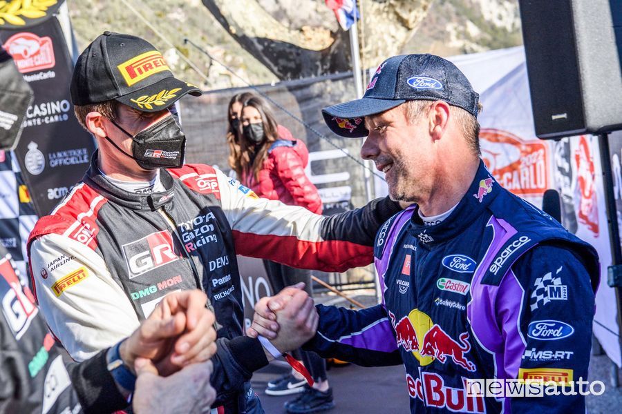 Sebastien Ogier e Loeb al Rally di Monte Carlo