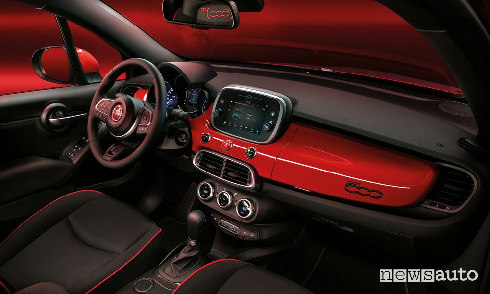 Plancia strumenti abitacolo Fiat 500X Hybrid RED