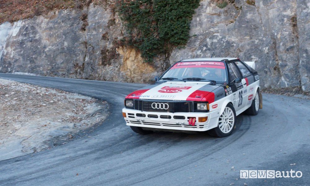 Keller-Verini Audi Quattro al Rally di Montecarlo storico 2022