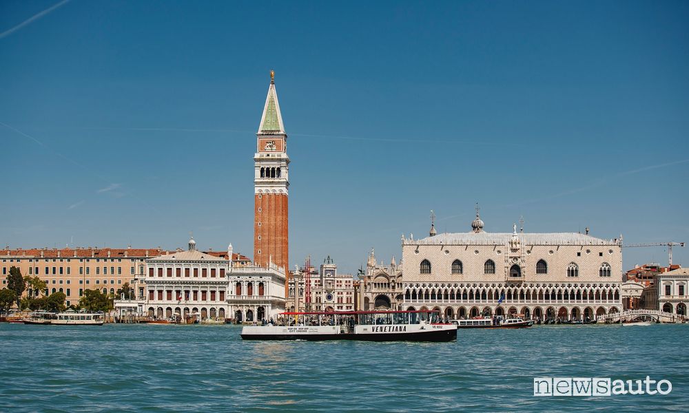 Percorso battello Venetiana nella Laguna di Venezia