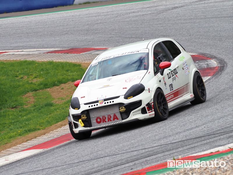 Mirko Gagliano su Punto Abarth 3° nella categoria Pro 3.000 del Time Attack al Red Bull Ring