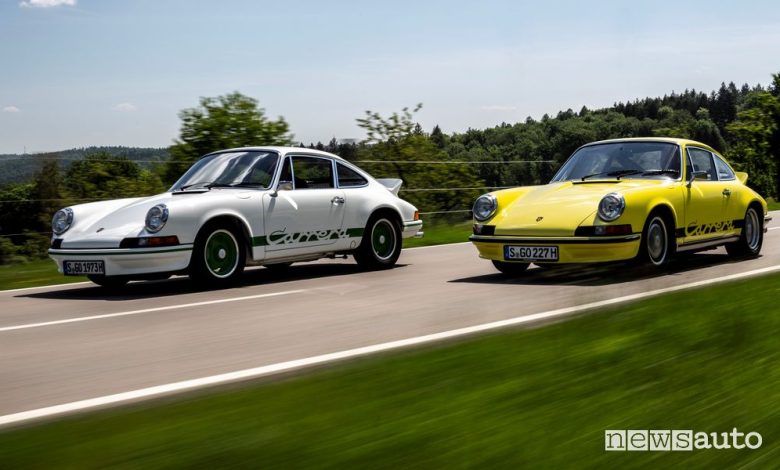 Porsche 911 Carrera RS 2.7 su strada