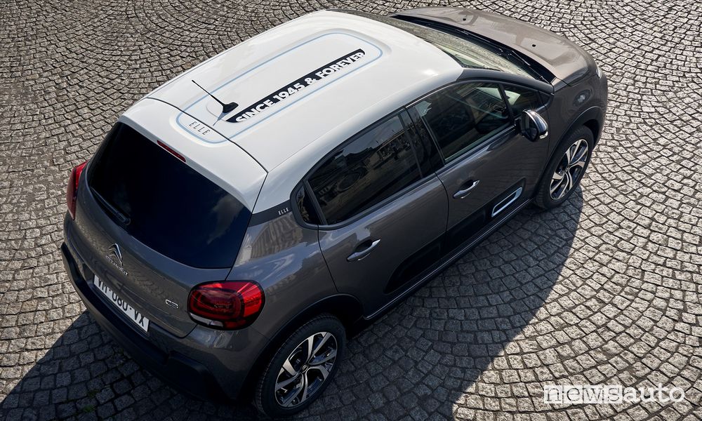 Personalizzazione del tetto Citroën C3 Elle serie speciale
