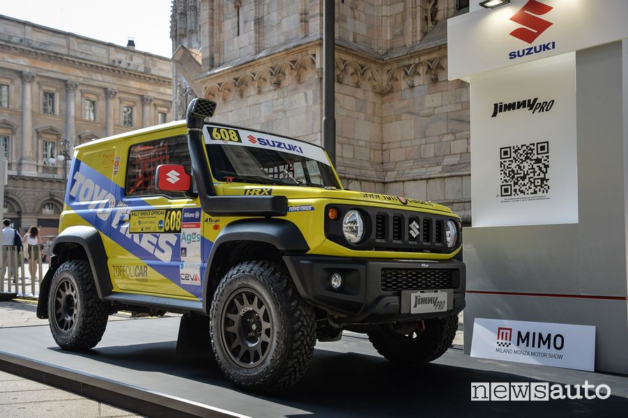 Suzuki Jimny Pro in configurazione rally T2 al MIMO 2022