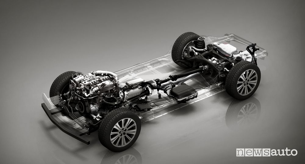 Mazda CX-60 con il motore diesel 6 cilindri 3.3 litri e-Skyactiv D 
