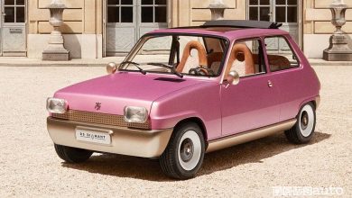 Vista di profilo Renault 5 Diamant
