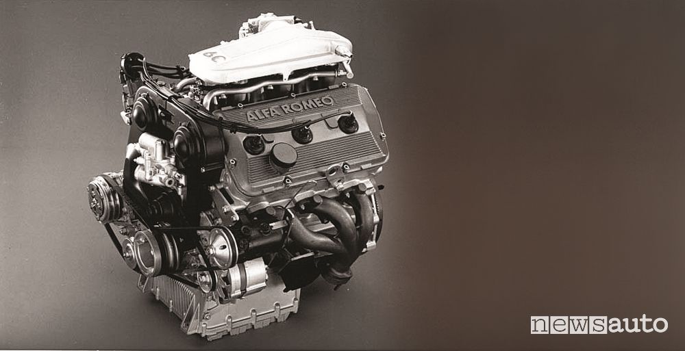 Motore Alfa Romeo V6 Busso 3 litri montato nel 1987 sull’Alfa Romeo Alfa 75