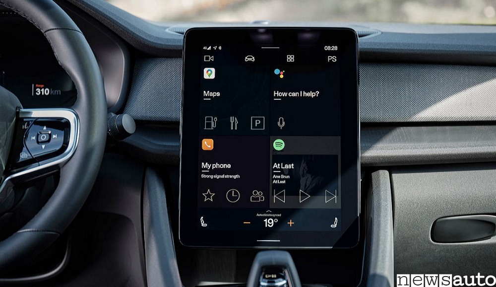 Android Automotive a bordo di una vettura