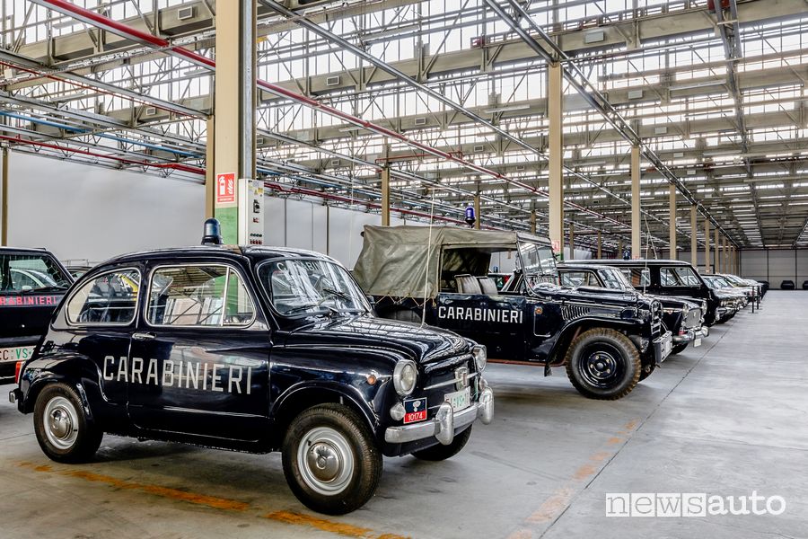 auto storiche dei Carabinieri in mostra all'Heritage Hub