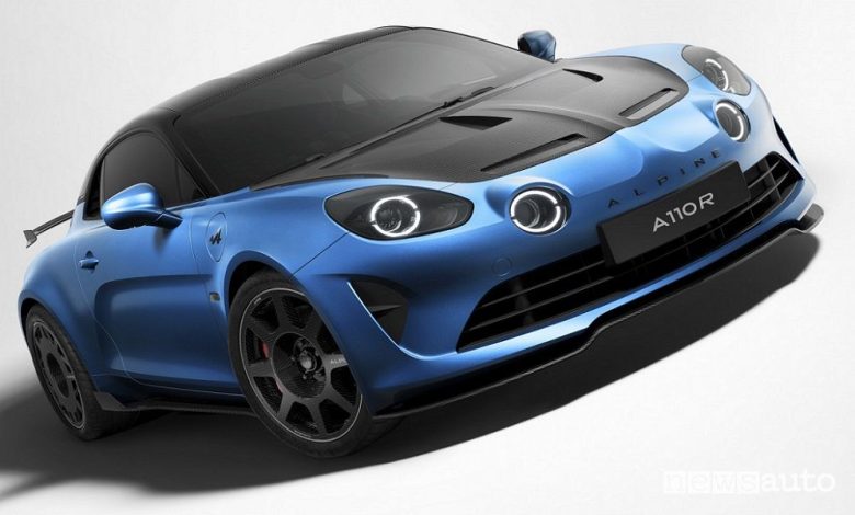 Vista di profilo Alpine A110 R