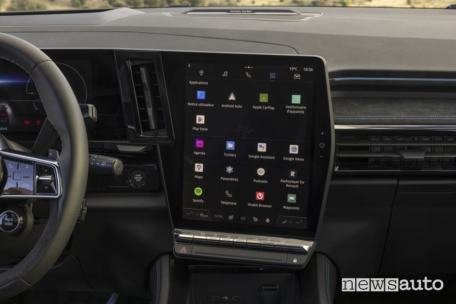 Renault Austral Esprit Alpine Android Auto sistema infotainment
