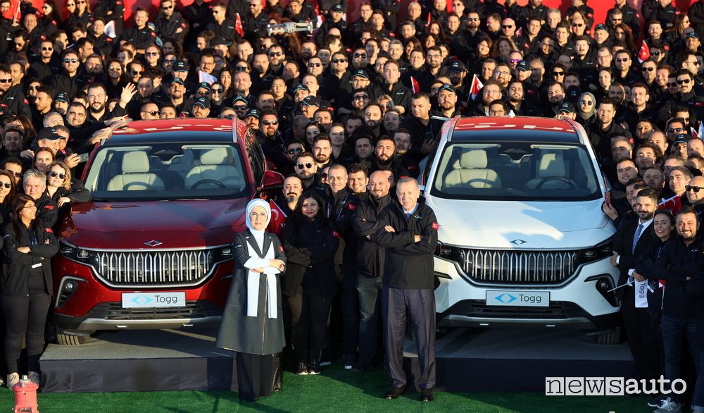 TOGG casa automobilistica che produce auto elettriche EV in Turchia