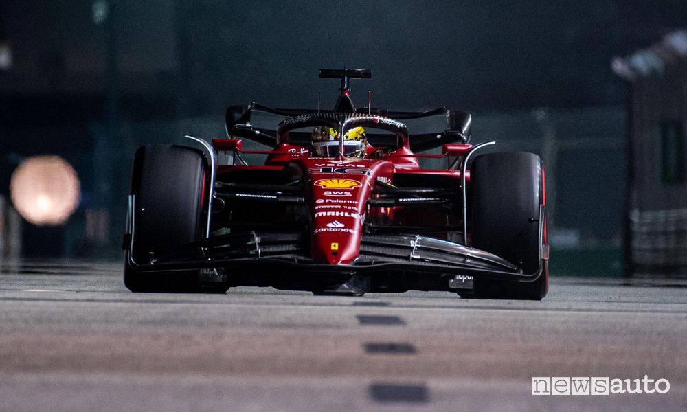 Qualifiche F1 Gp Singapore 2022 pole position Ferrari Charles Leclerc