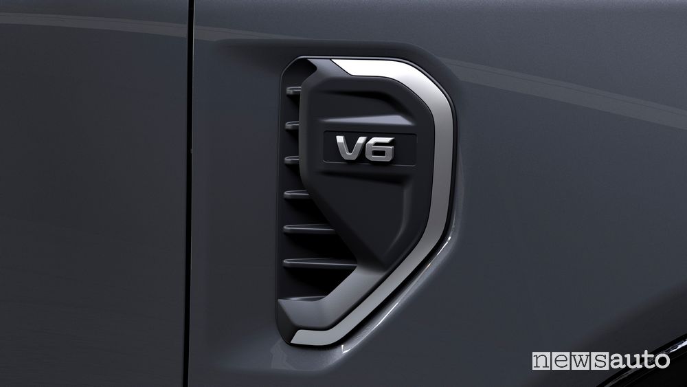 Ford Ranger Platinum pick-up badge V6