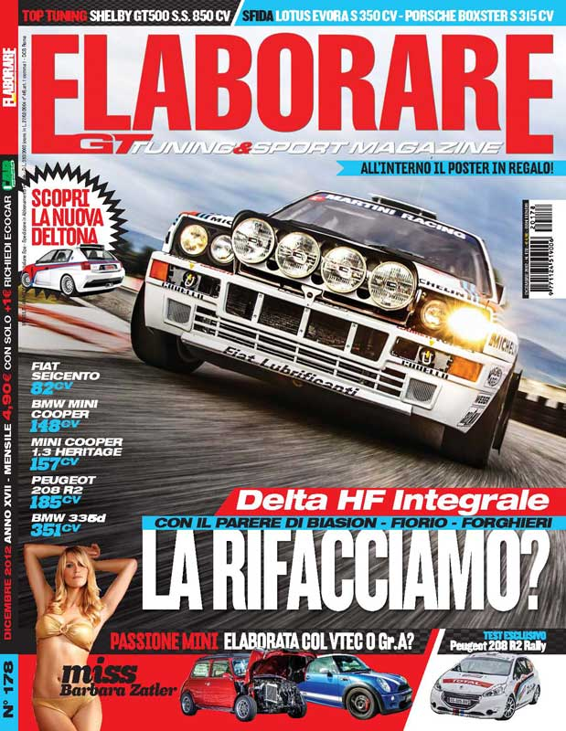 Cover Elaborare n.178 con la Lancia Delta Integrale in copertina