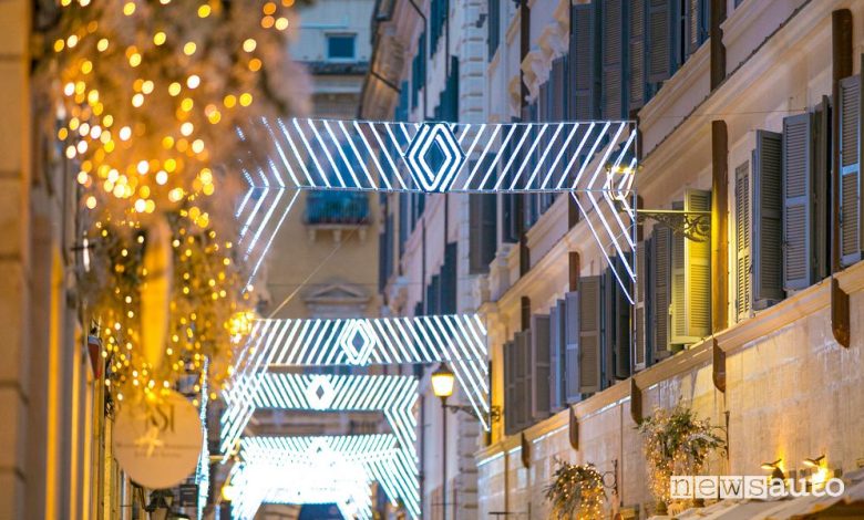 Luminarie speciali a Roma