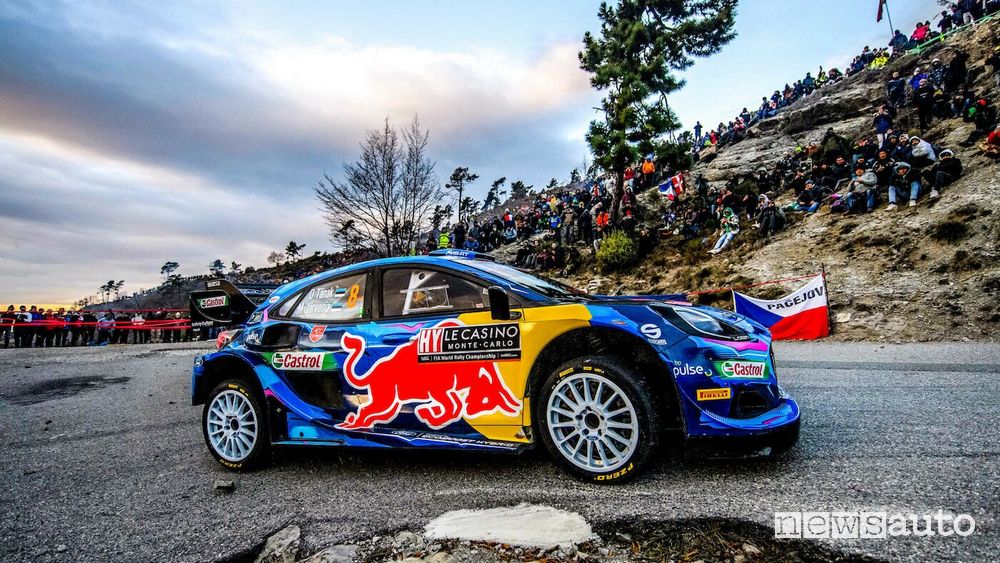 WRC Rally Monte Carlo 2023 Ford Puma Rally1 M-Sport Ott Tanak