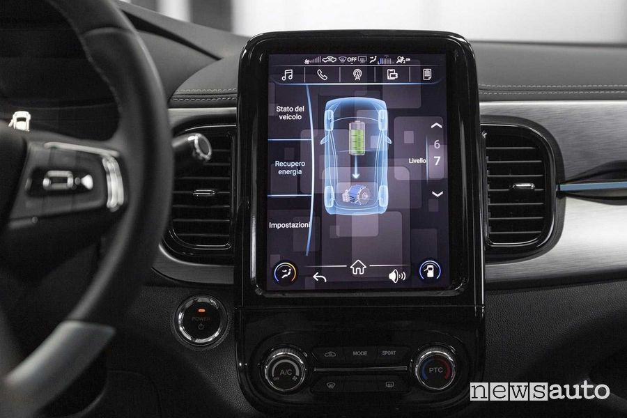 DR 1.0 EV display infotainment 9,7"