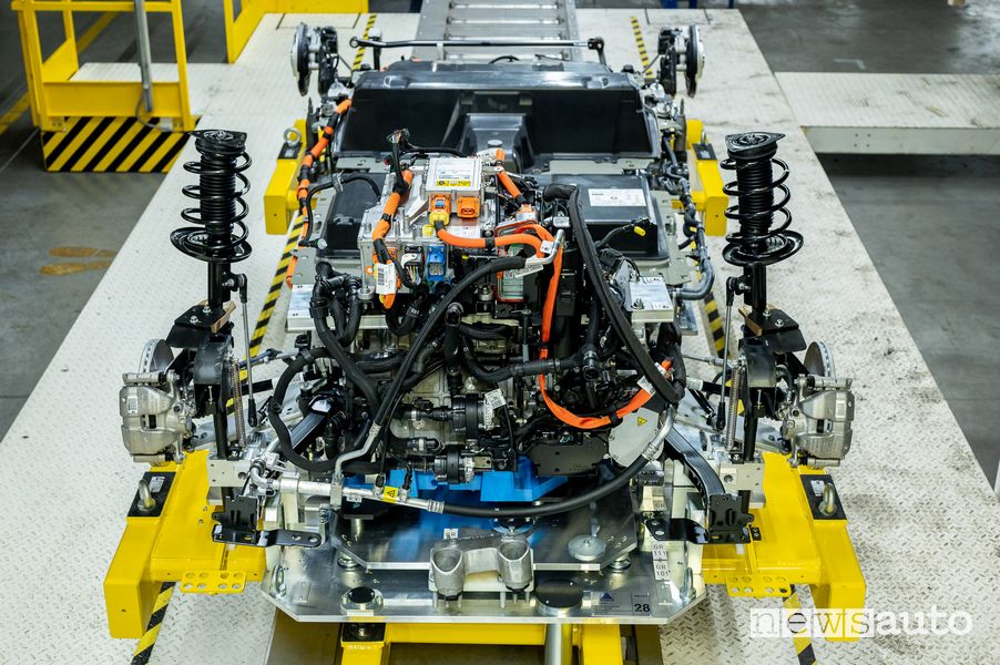 Motore elettrico Jeep Avenger linea di produzione