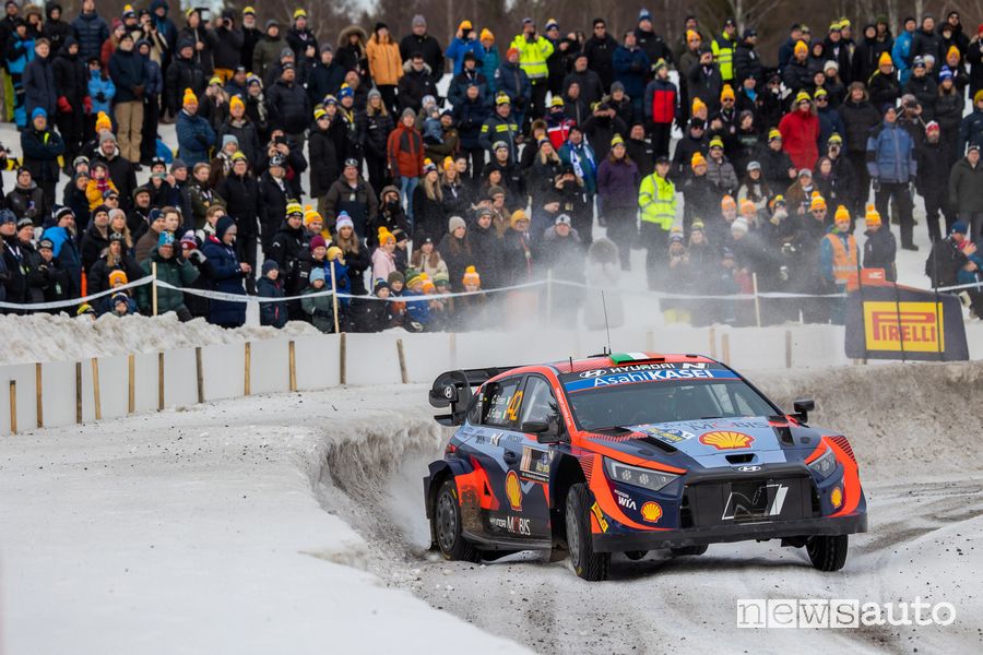 Doppio podio per la Hyundai al Rally di Svezia 2023