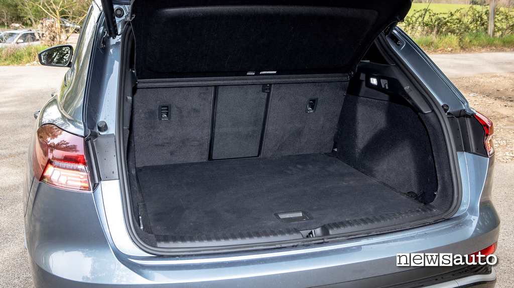Audi Q4 e-tron bagagliaio