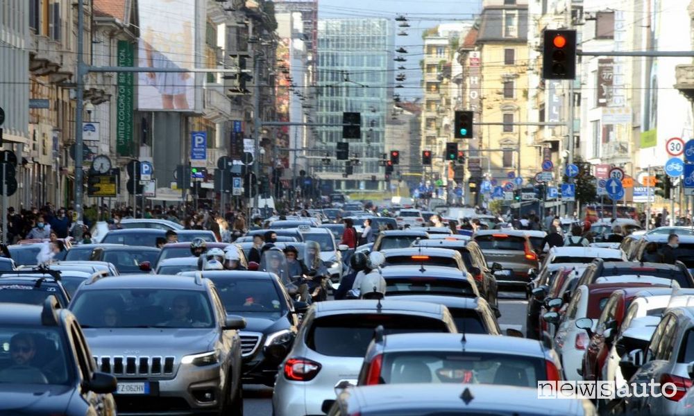 Inquinamento a Milano traffico