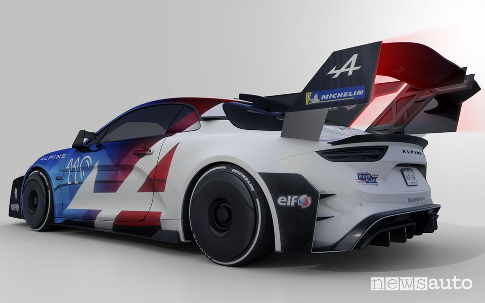 Alpine A110 Pikes Peak posteriore 3/4