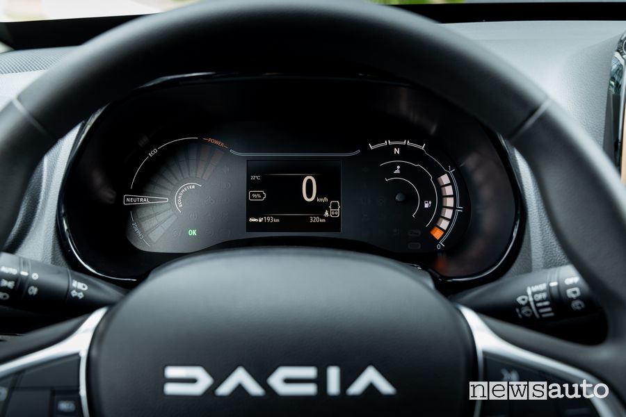 Dacia Spring Extreme quadro strumenti