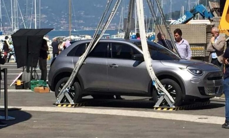 Nuova Fiat 600 foto spia in Liguria