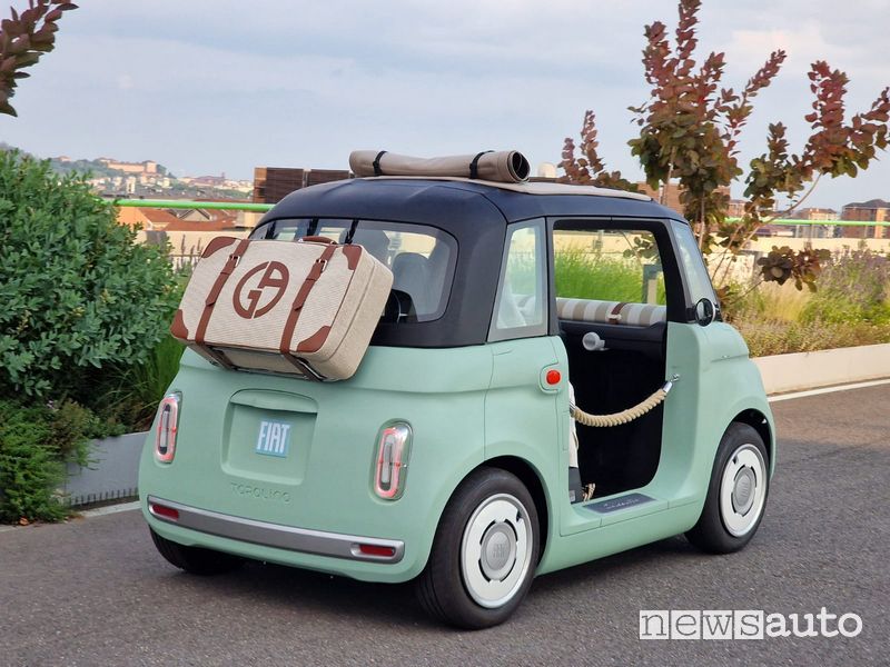 Fiat Topolino Dolce Verde posteriore 3/4