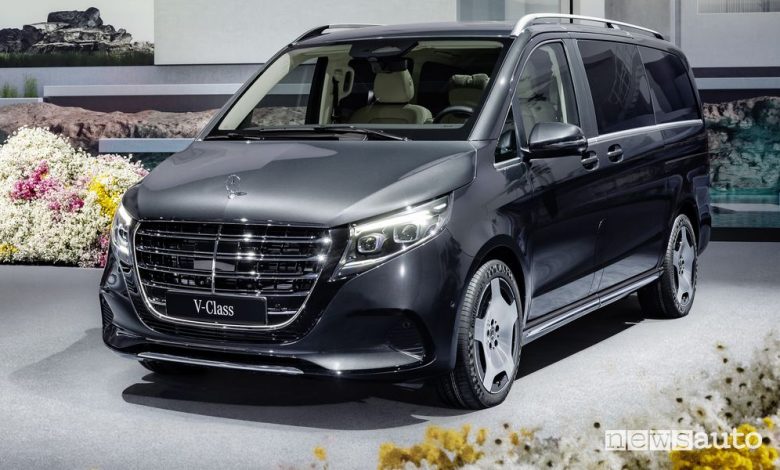 Nuovo Mercedes Classe V anteriore 3/4