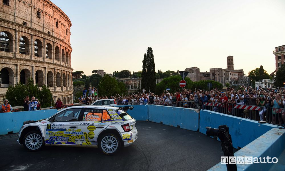Prova spettacolo al Colosseo Rally